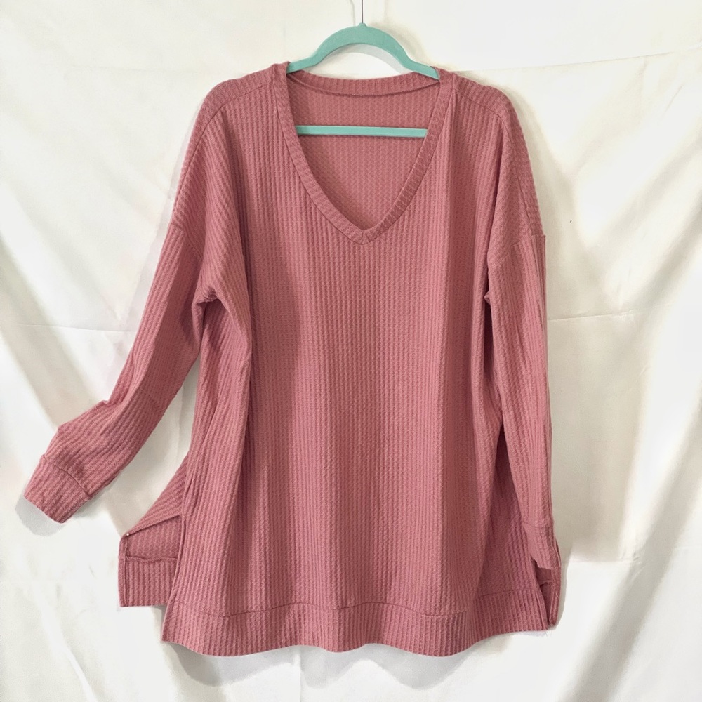 Womens soft waffled tunic